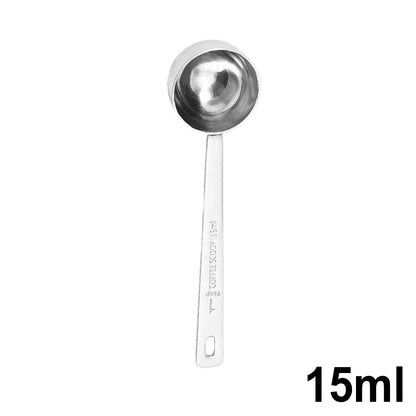 Stainless Steel Coffee Scoop, Tablespoon Measuring Spoon Long Handle Coffee Spoon for Kitchen Cafe Making
