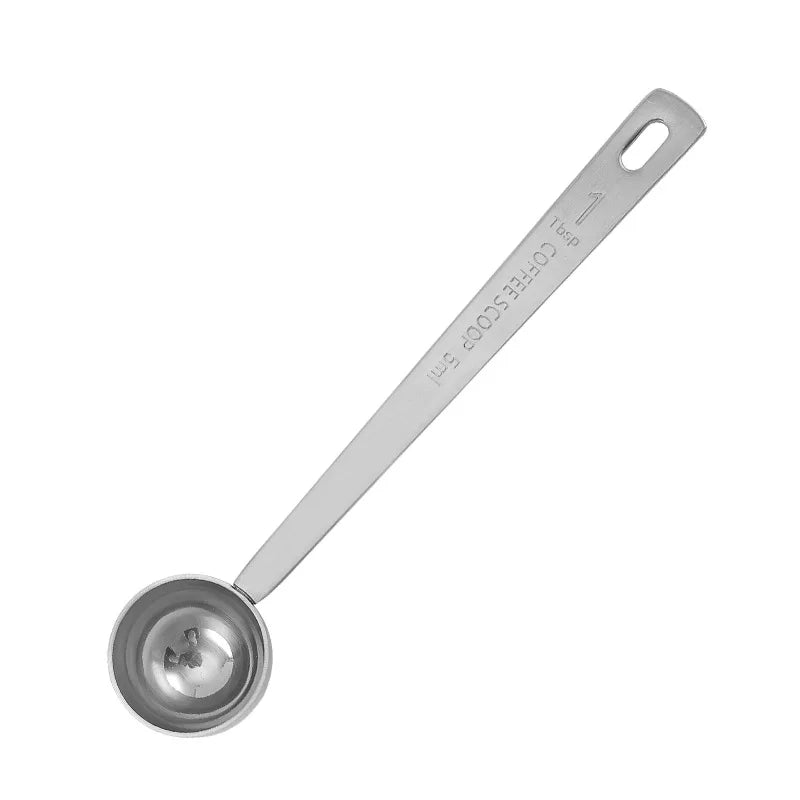 Stainless Steel Coffee Scoop, Tablespoon Measuring Spoon Long Handle Coffee Spoon for Kitchen Cafe Making
