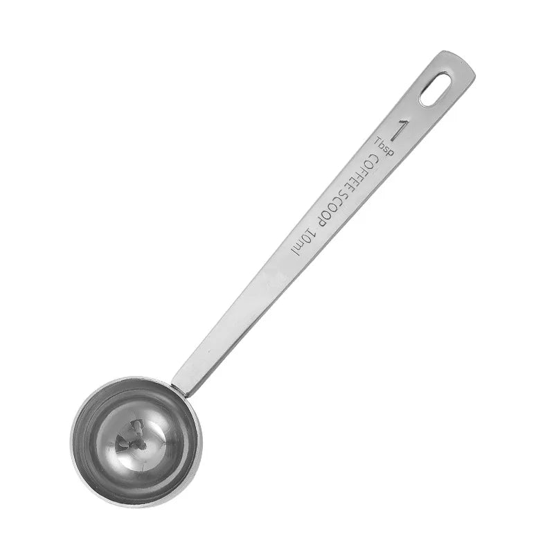 Stainless Steel Coffee Scoop, Tablespoon Measuring Spoon Long Handle Coffee Spoon for Kitchen Cafe Making